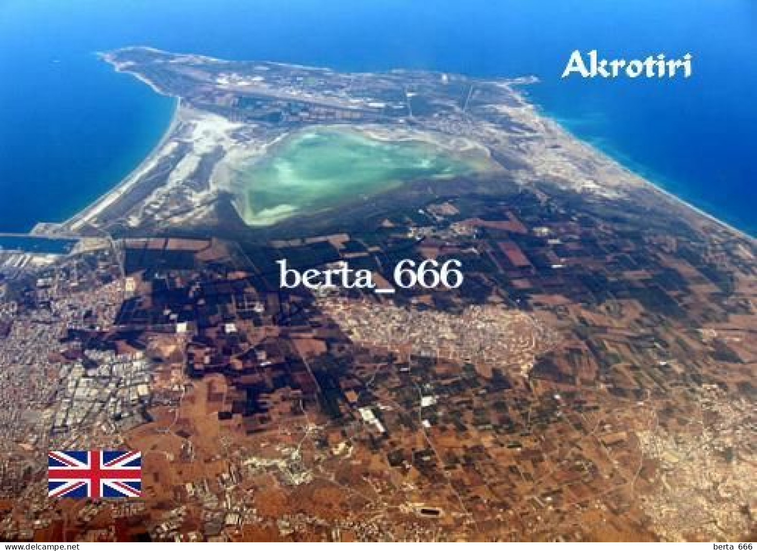 Akrotiri British Sovereign Base Aerial View New Postcard - Chypre