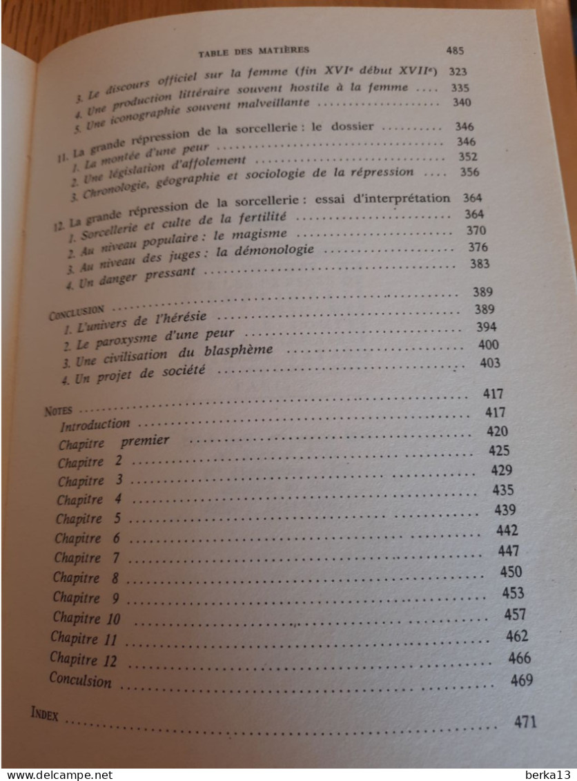 La Peur En Occident XIVe - XVIIIe Siècles DELUMEAU 1978 - Soziologie