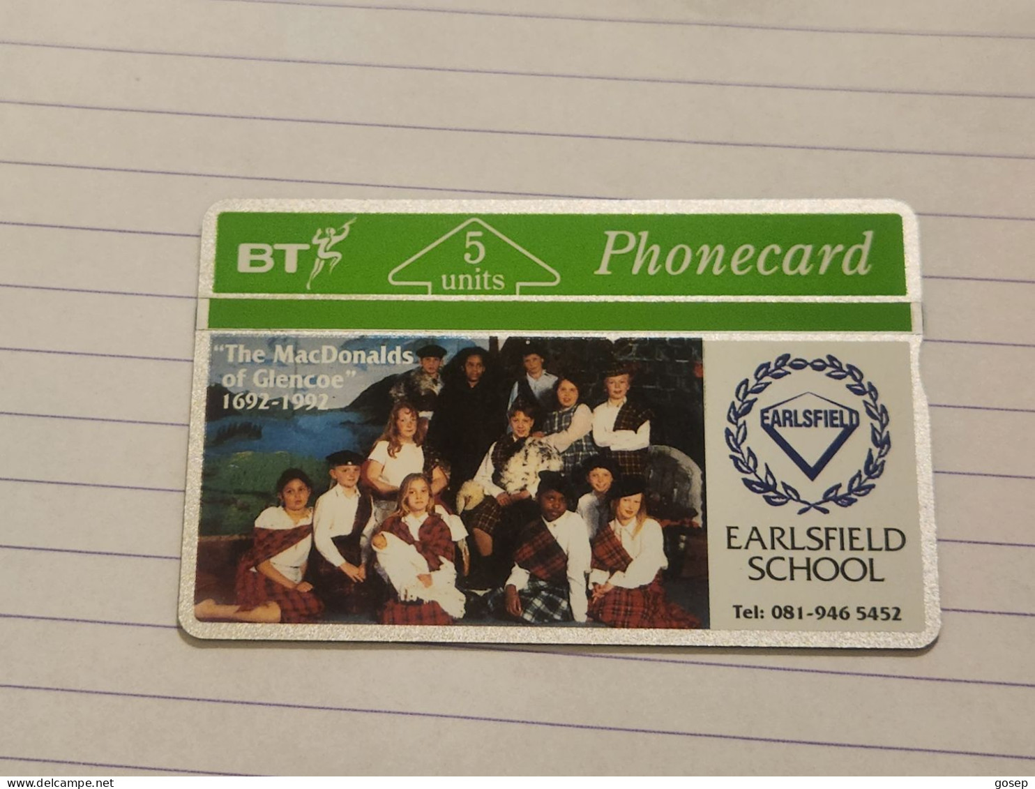 United Kingdom-(BTG-030)-Earlsfield Junior Sechool 1-(46)(5units)(241C15330)(tirage-500)(price Cataloge-25.00£mint) - BT Allgemeine