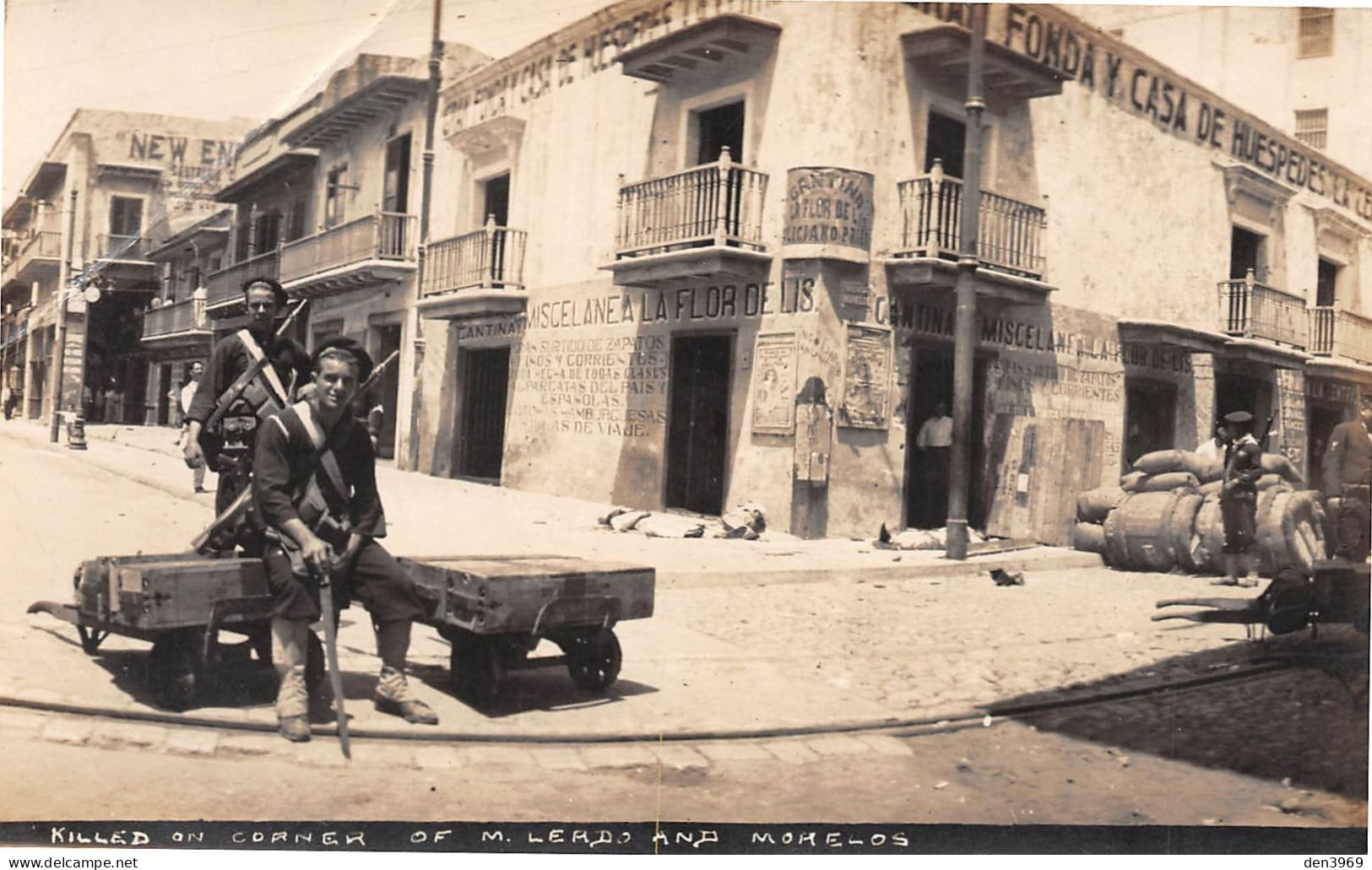 Mexique - VERACRUZ - Révolution, Occupation Américaine 1914, Killed On Corner Of M. Lerdo And Morelos, Après La Bataille - Mexiko