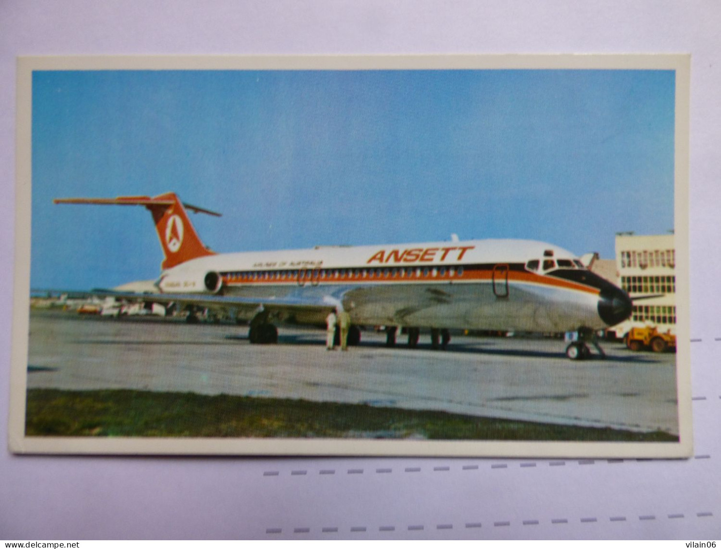 ANSETT   DC 9     /   AIRLINE ISSUE / CARTE COMPAGNIE - 1946-....: Modern Tijdperk