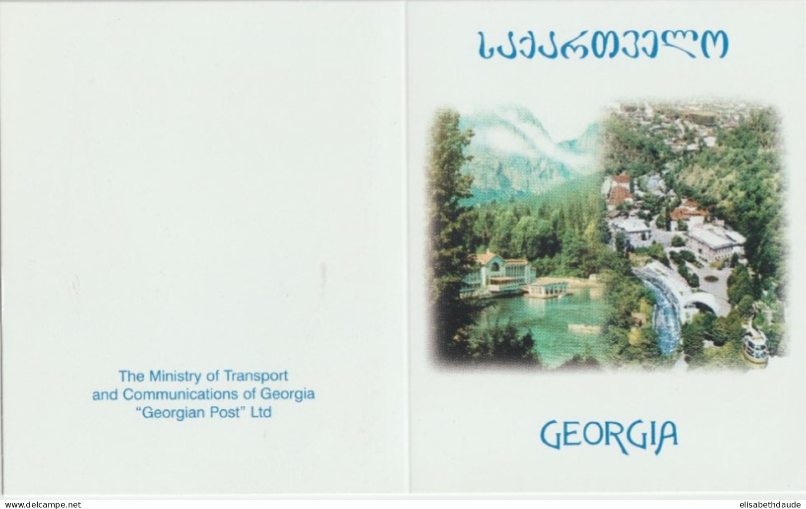 2001 - GEORGIE - EUROPA - CARNET "EAU" YVERT N° C295 ** MNH - - Georgië