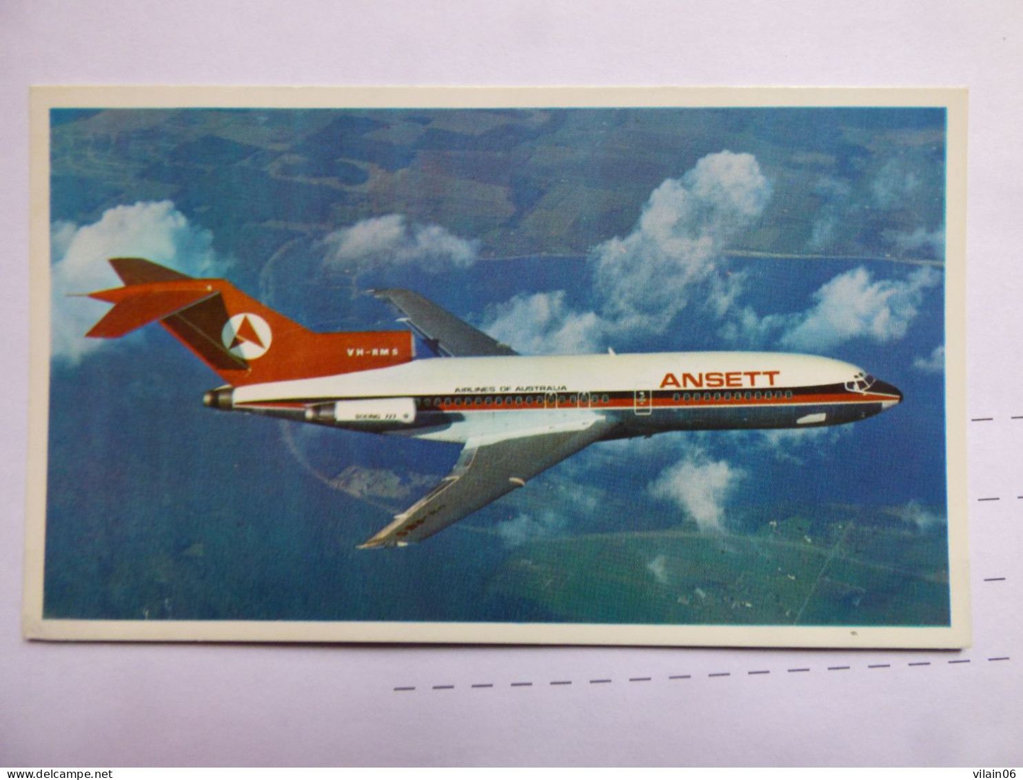 ANSETT   B 727    /   AIRLINE ISSUE / CARTE COMPAGNIE - 1946-....: Ere Moderne