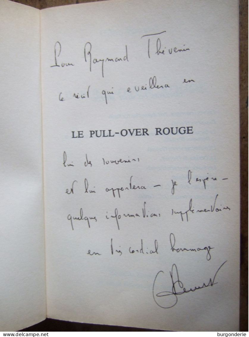 LE PULLOVER ROUGE / GILLES PERRAULT / RAMSAY / DEDICACE - Gesigneerde Boeken