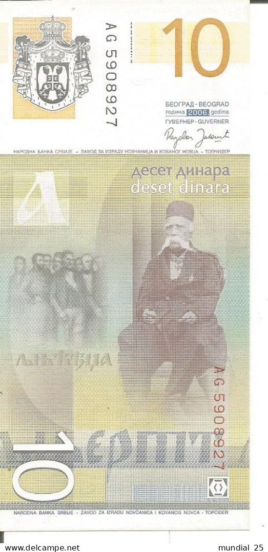 SERBIA 10 DINARA 2006 - Servië