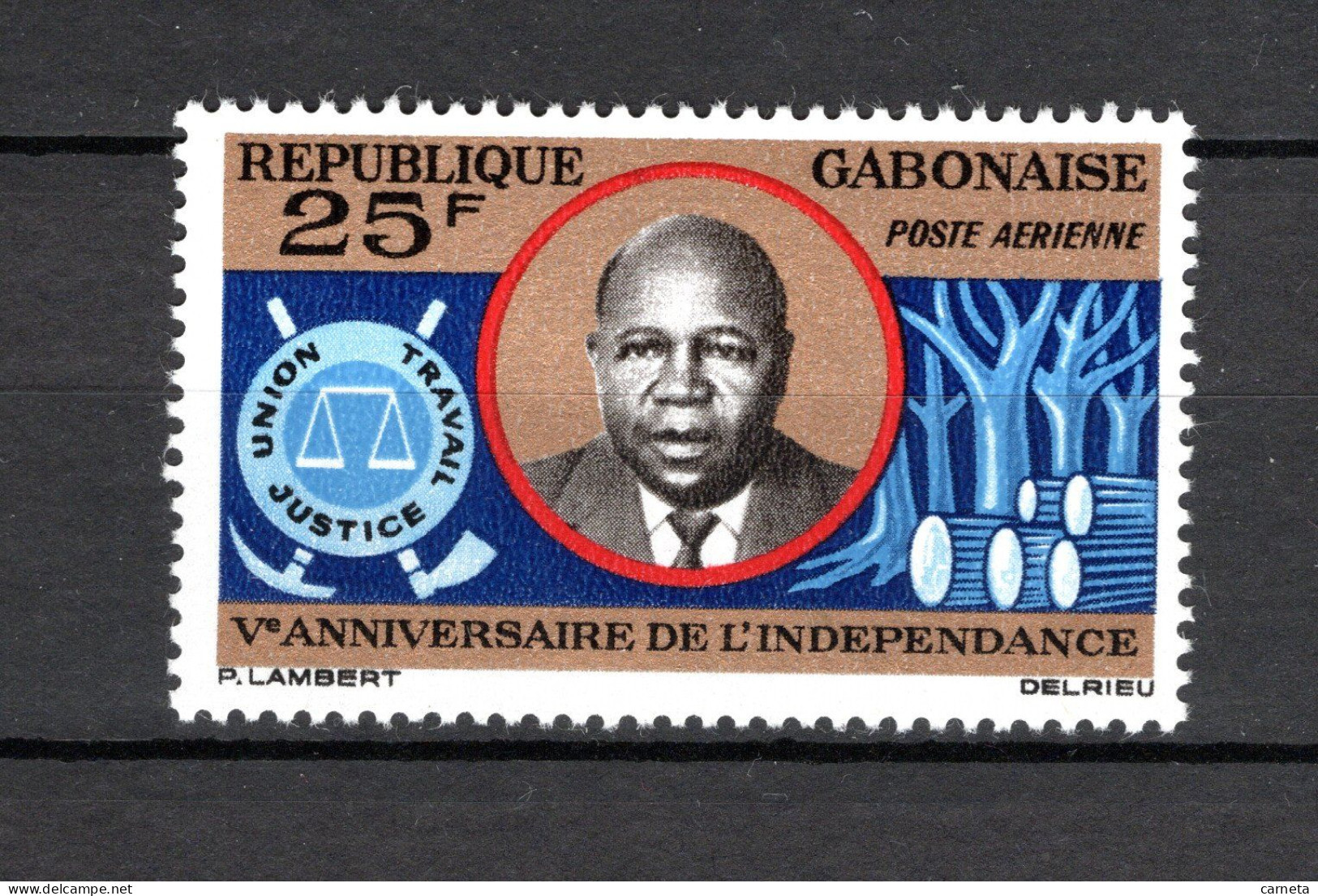 GABON  PA  N° 39  NEUF SANS CHARNIERE COTE 1.00€    PRESIDENT INDEPENDANCE - Gabón (1960-...)