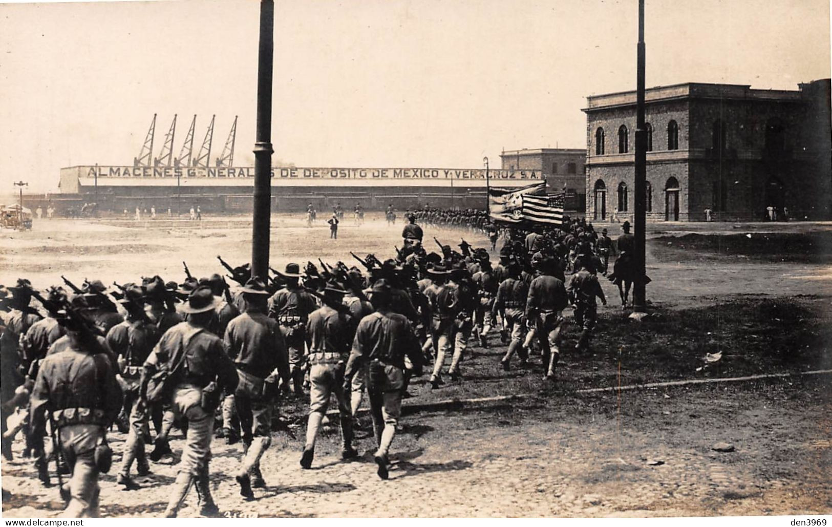 Mexique - VERACRUZ - Révolution Mexicaine - Occupation Américaine 1914 - Débarquement Des Marines - Carte-Photo - México