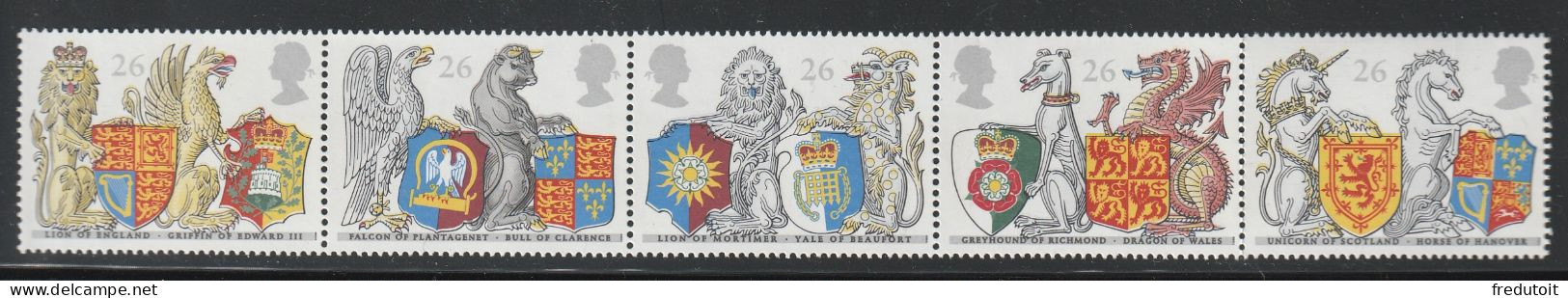 GRANDE BRETAGNE - N°2022/6 ** (1998) L'Ordre De La Jarretière - Unused Stamps