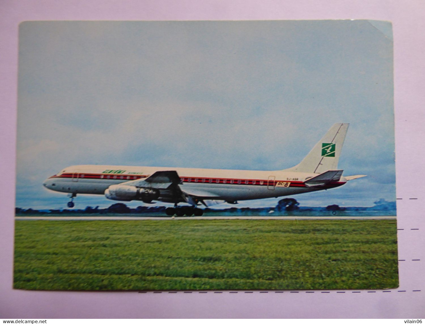 ZAMBIA AIRWAYS  DC 8   /   AIRLINE ISSUE / CARTE COMPAGNIE - 1946-....: Modern Tijdperk