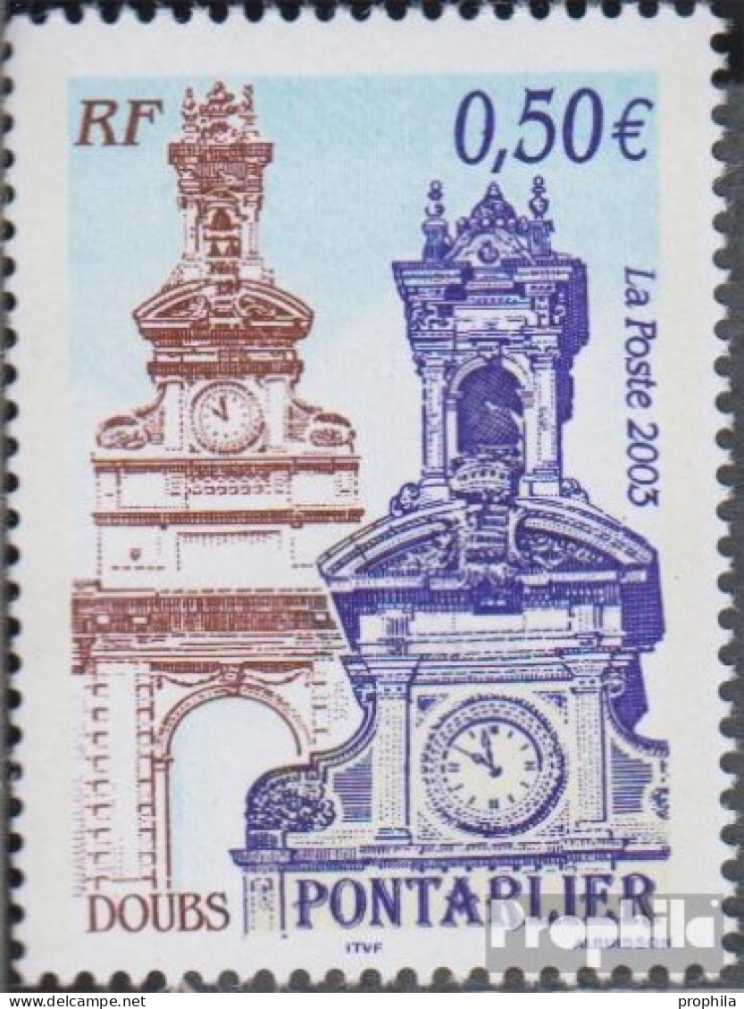 Frankreich 3750 (kompl.Ausg.) Postfrisch 2003 Tourismus - Neufs