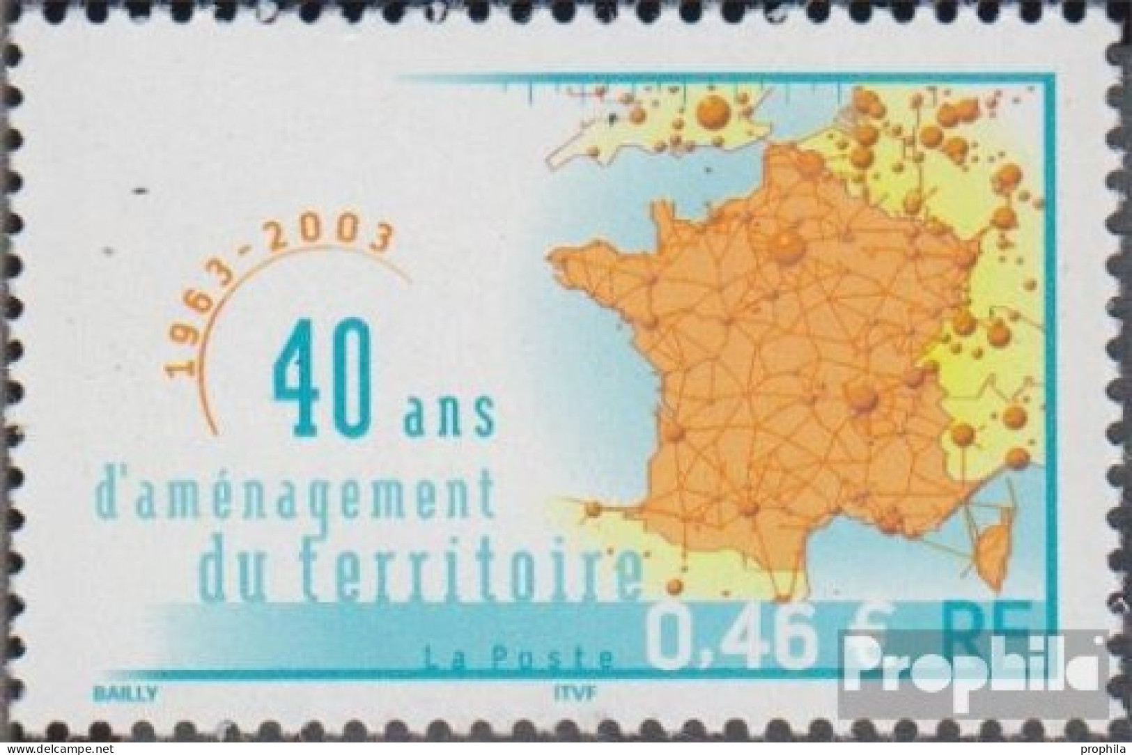 Frankreich 3682 (kompl.Ausg.) Postfrisch 2003 Landschaftsplanung - Nuevos