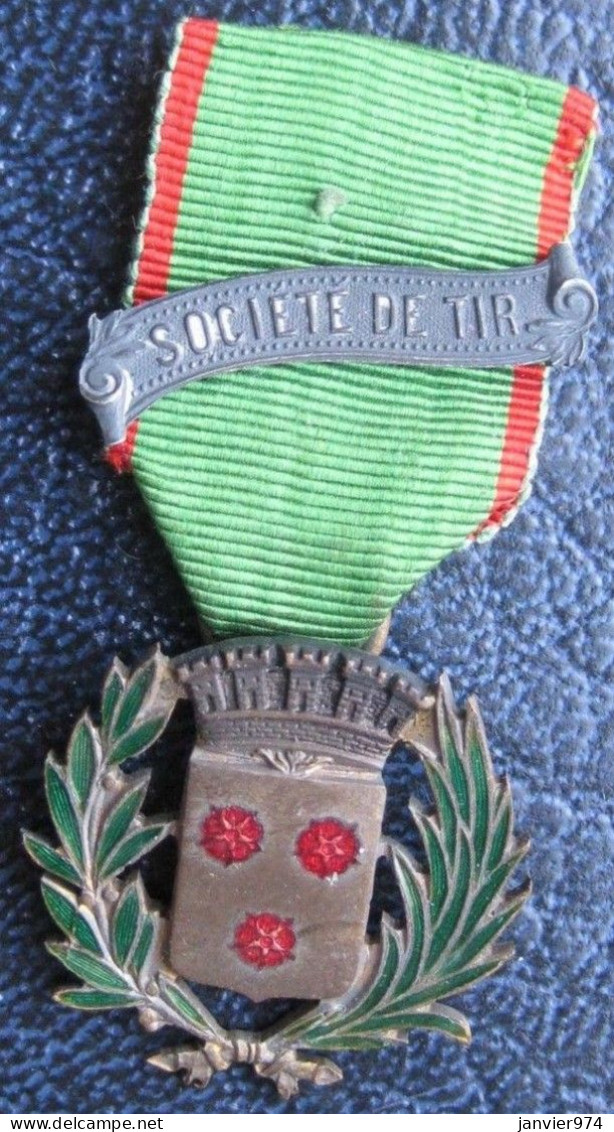 Insigne – Médaille Société De Tir Avec Ruban - Other & Unclassified