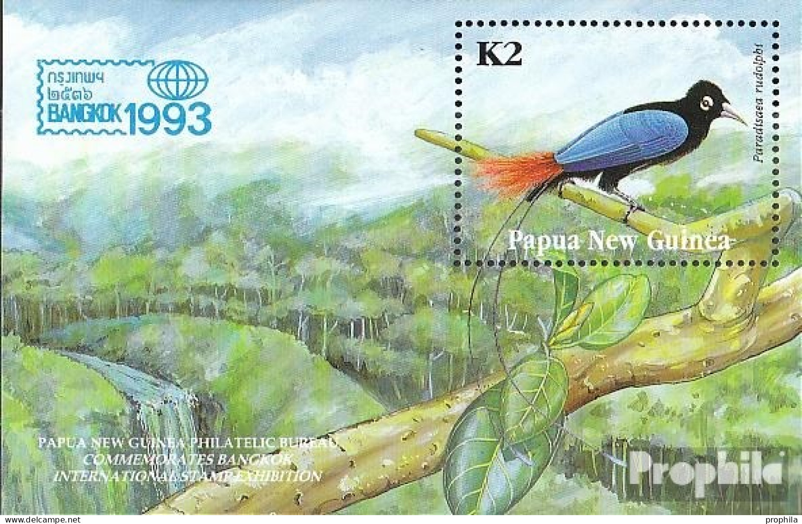 Papua-Neuguinea Block5 (kompl.Ausg.) Postfrisch 1993 Paradiesvogel - Papoea-Nieuw-Guinea