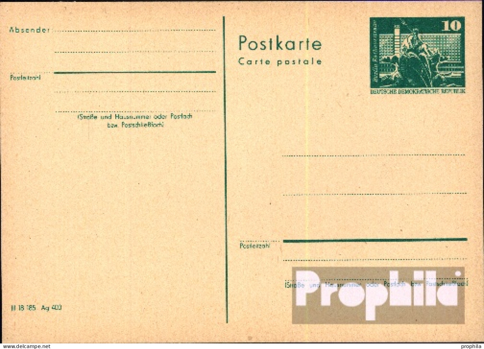 DDR P79 Amtliche Postkarte Gefälligkeitsgestempelt Gebraucht 1973 Bauwerke - Altri & Non Classificati