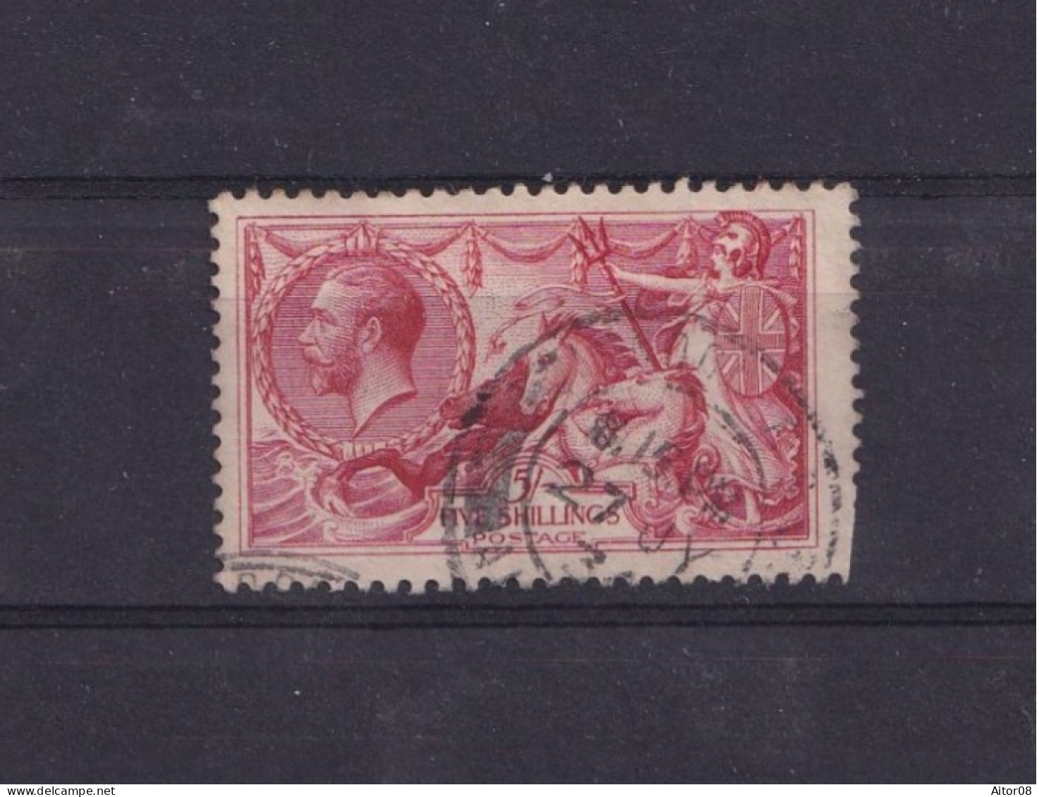 TIMBRE DE 5 SHILLINGS DE 1912/22 N° 154 OBLITERES . COTE 250 EURO. INTERESSANTS.A VOIR - Used Stamps