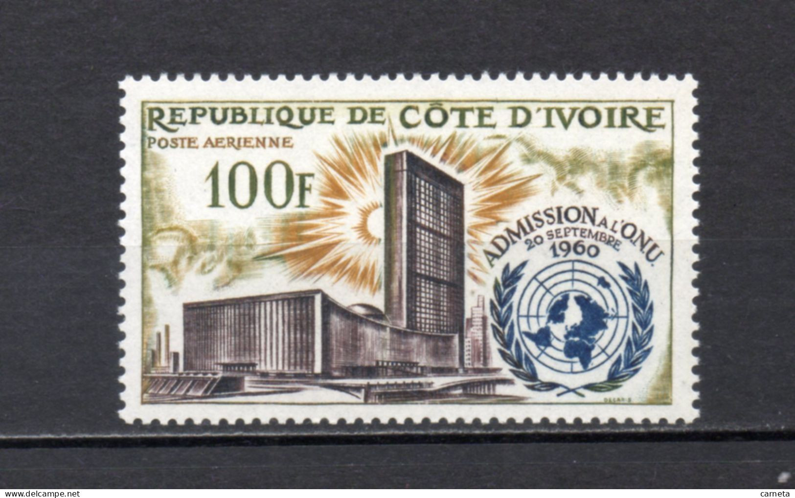 COTE D'IVOIRE PA  N° 25   NEUF SANS CHARNIERE COTE 3.00€    NATIONS UNIES - Côte D'Ivoire (1960-...)