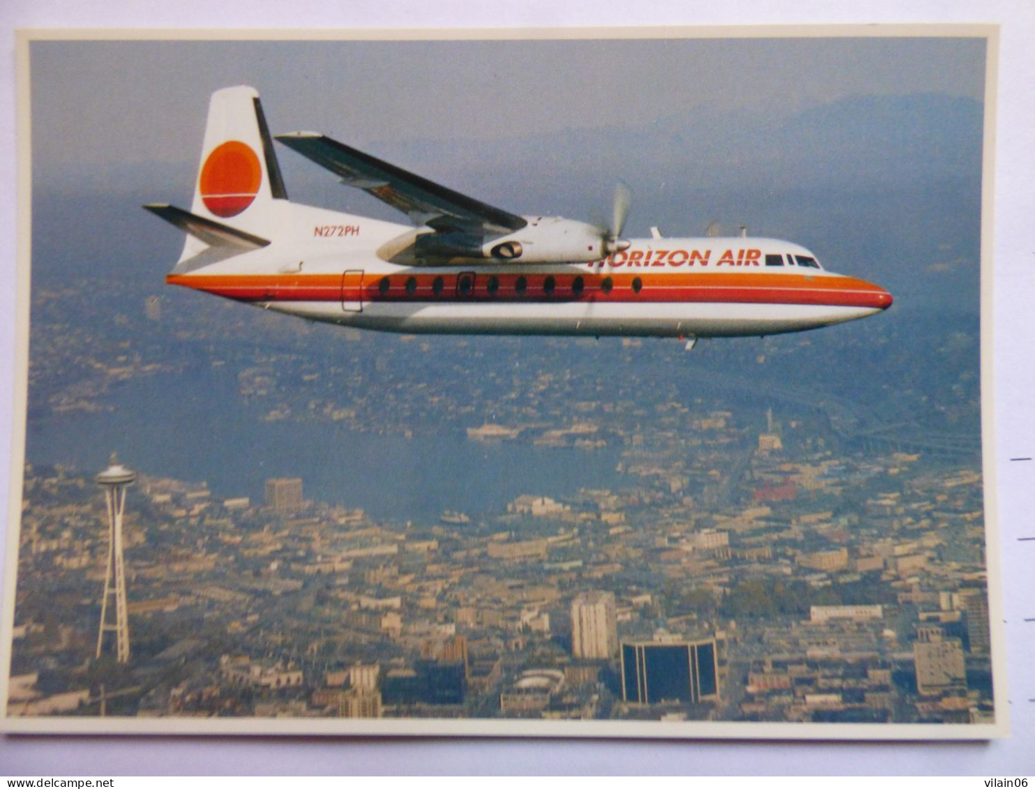 HORIZON AIR   FOKKER 27     /   AIRLINE ISSUE / CARTE COMPAGNIE - 1946-....: Modern Tijdperk