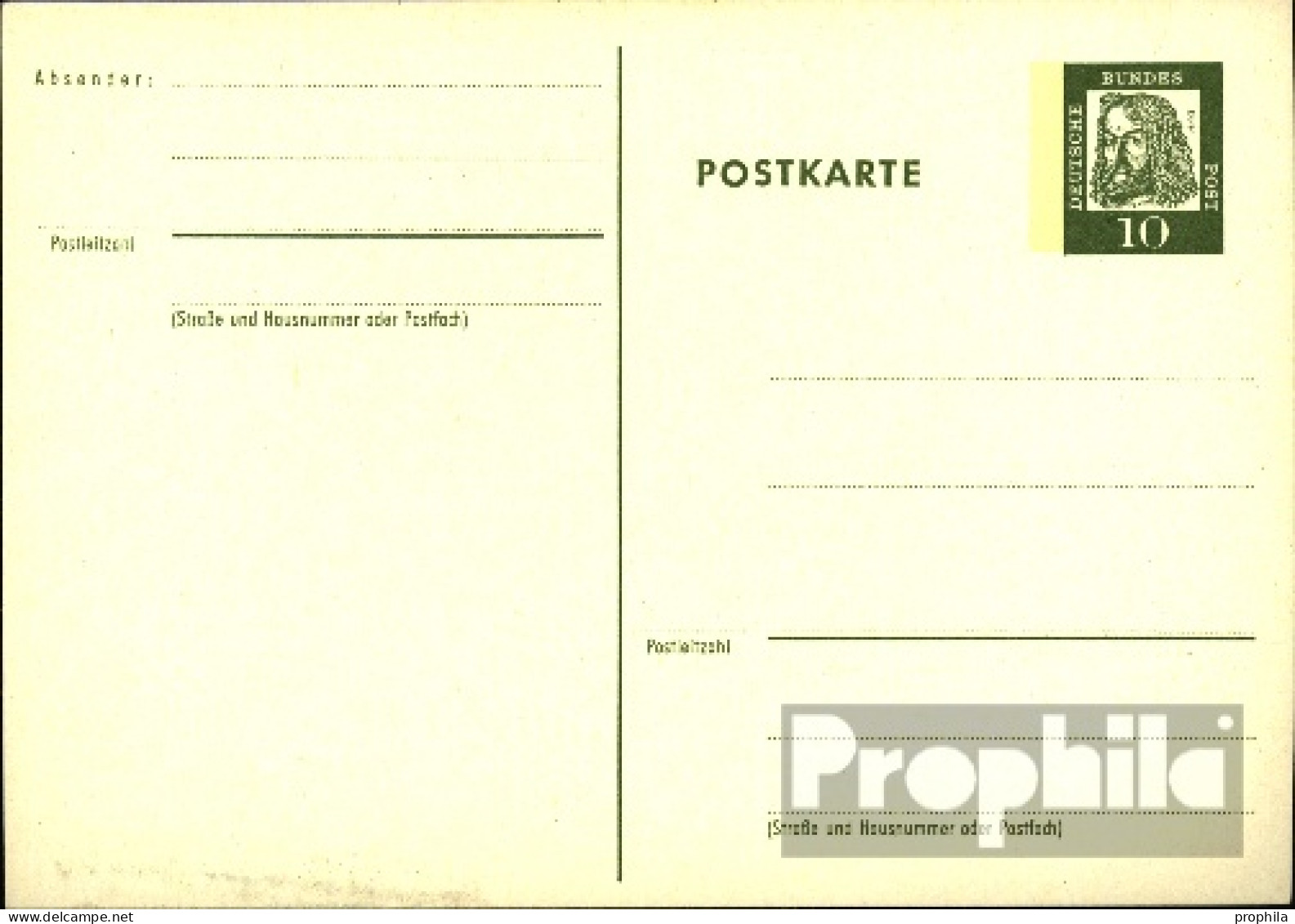 BRD P74 Amtliche Postkarte Gebraucht 1962 Bed. Deutsche - Other & Unclassified