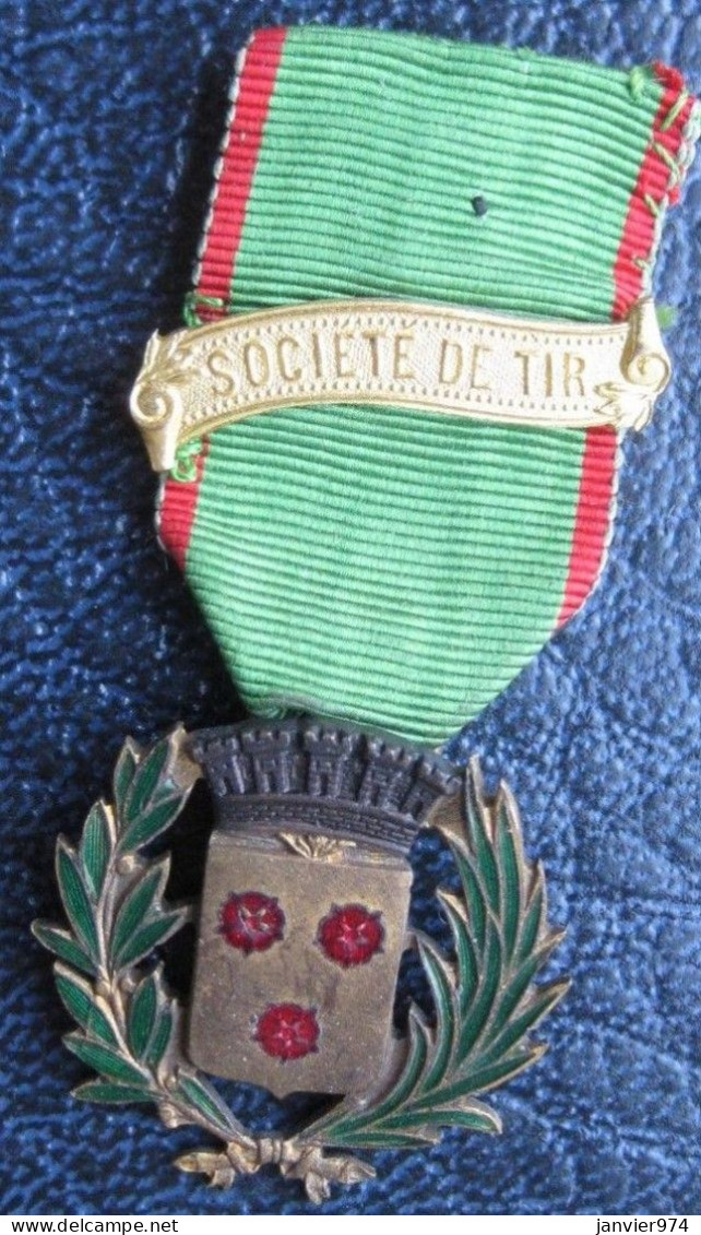 Insigne – Médaille Société De Tir Avec Ruban - Other & Unclassified