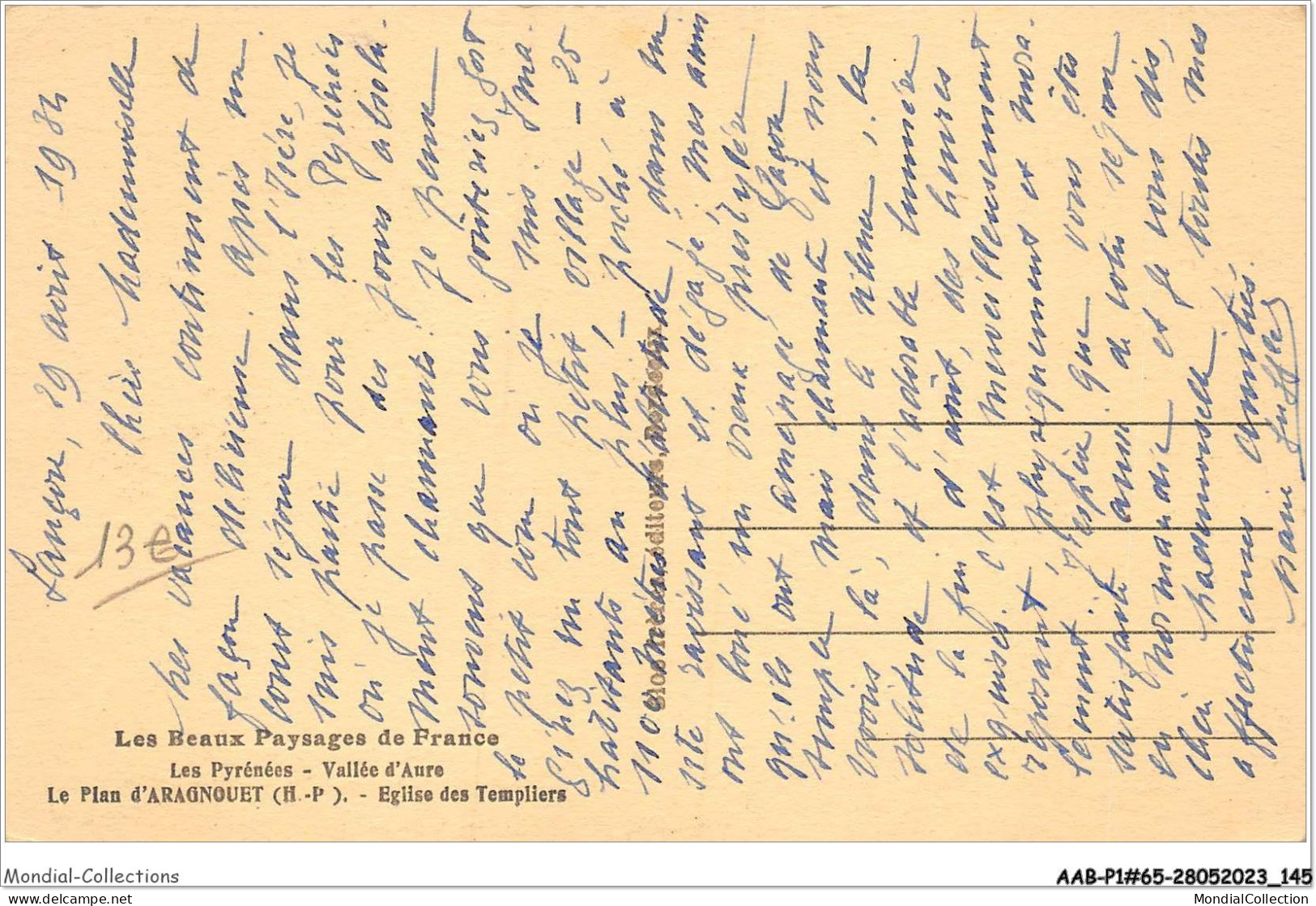 AABP1-65-0049 - Vallee D'AURE - Le Plan D'Aragnouet - Eglise Des Templiers - Aragnouet