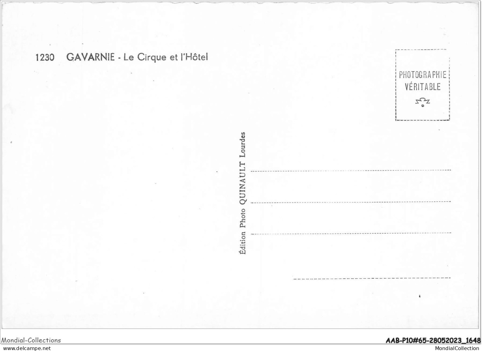 AABP10-65-0805 - GAVARNIE - Le Cirque Et L'Hotel - Gavarnie