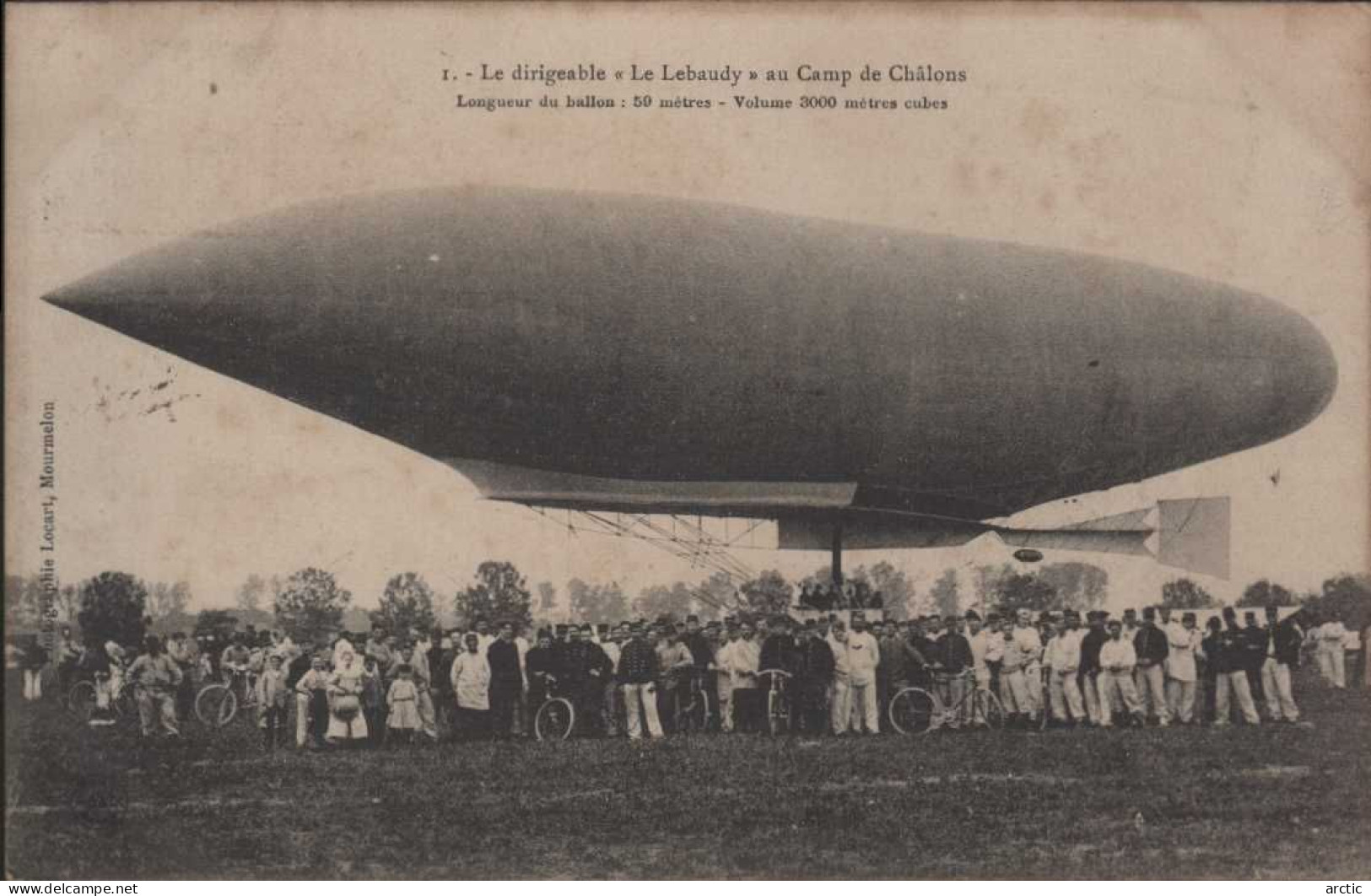 Le Dirigeable "Le Lebaudy" Au Camp De Chalons .. - Dirigeables