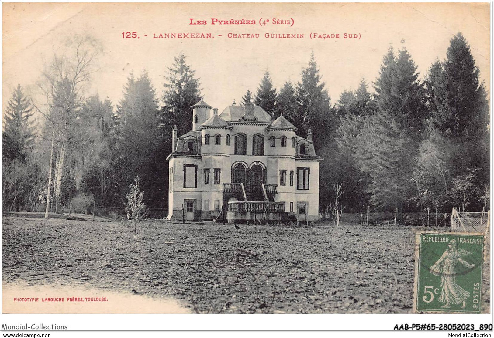 AABP5-65-0422 - LANNEMEZAN - Chateau Guillemin - Facade Sud - Lannemezan