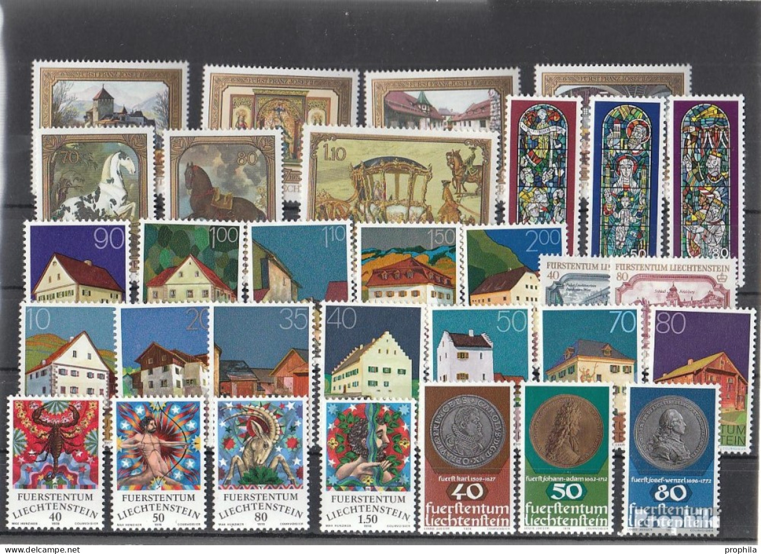 Liechtenstein Postfrisch 1978 Kompletter Jahrgang In Sauberer Erhaltung  - Années Complètes