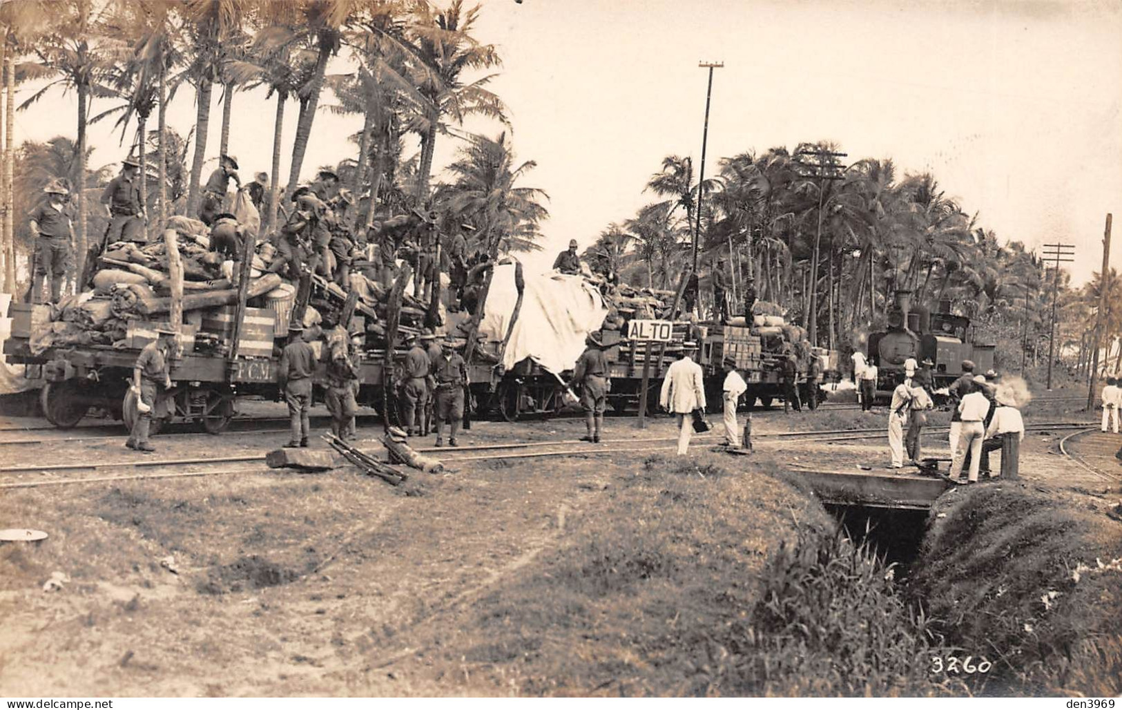 Mexique - VERACRUZ - Révolution Mexicaine - Occupation Américaine 1914 - Départ Pour Les Dunes, Railway - Carte-Photo - México