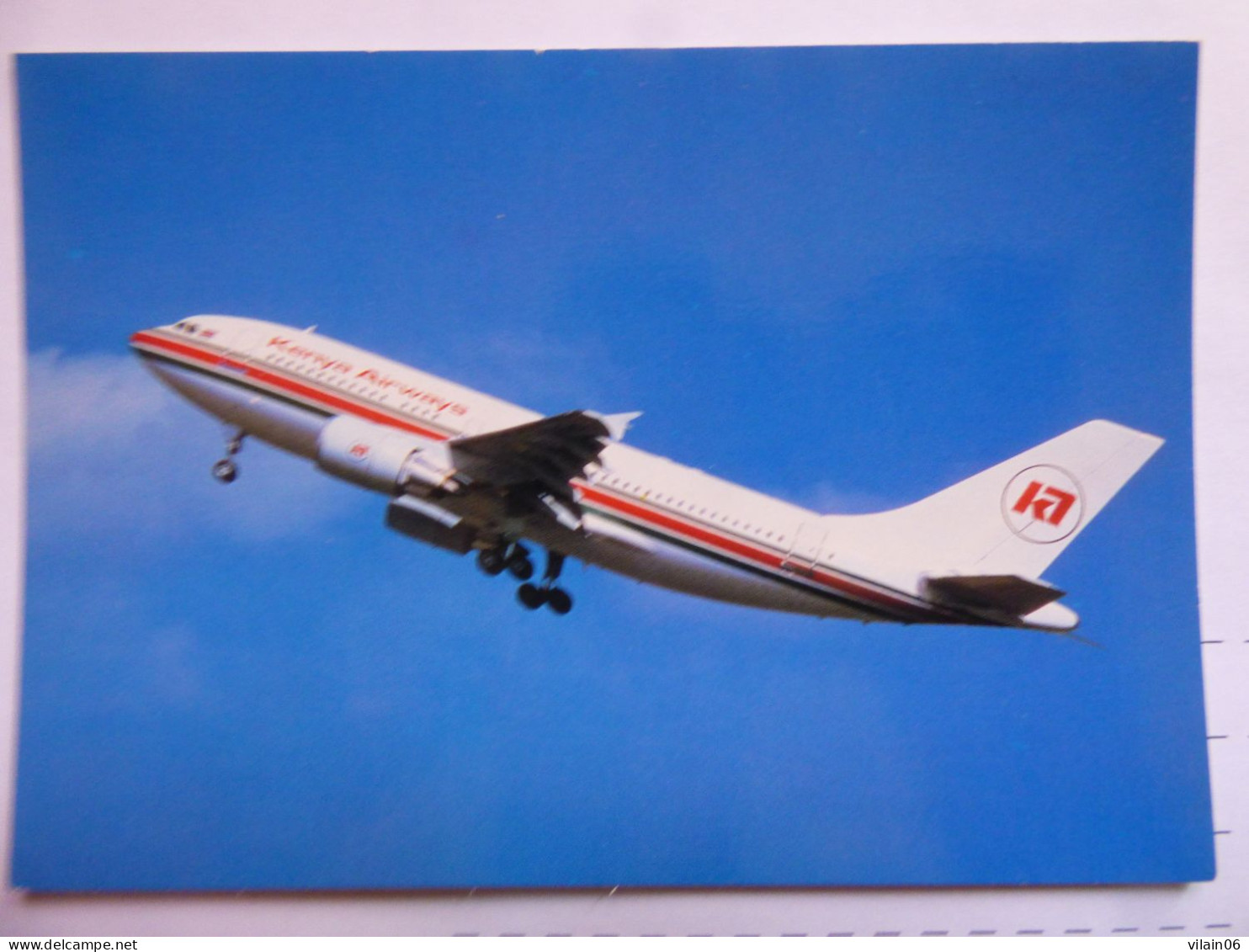 KENYA AIRWAYS   AIRBUS A 310       /   AIRLINE ISSUE / CARTE COMPAGNIE - 1946-....: Modern Tijdperk