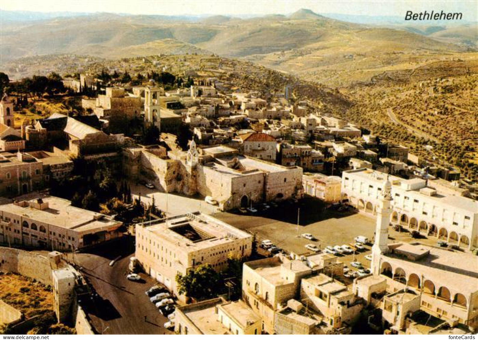 73947949 Bethlehem__Yerushalayim_Israel Vue à Vol D'oiseau Cour De L'Eglise De L - Israël