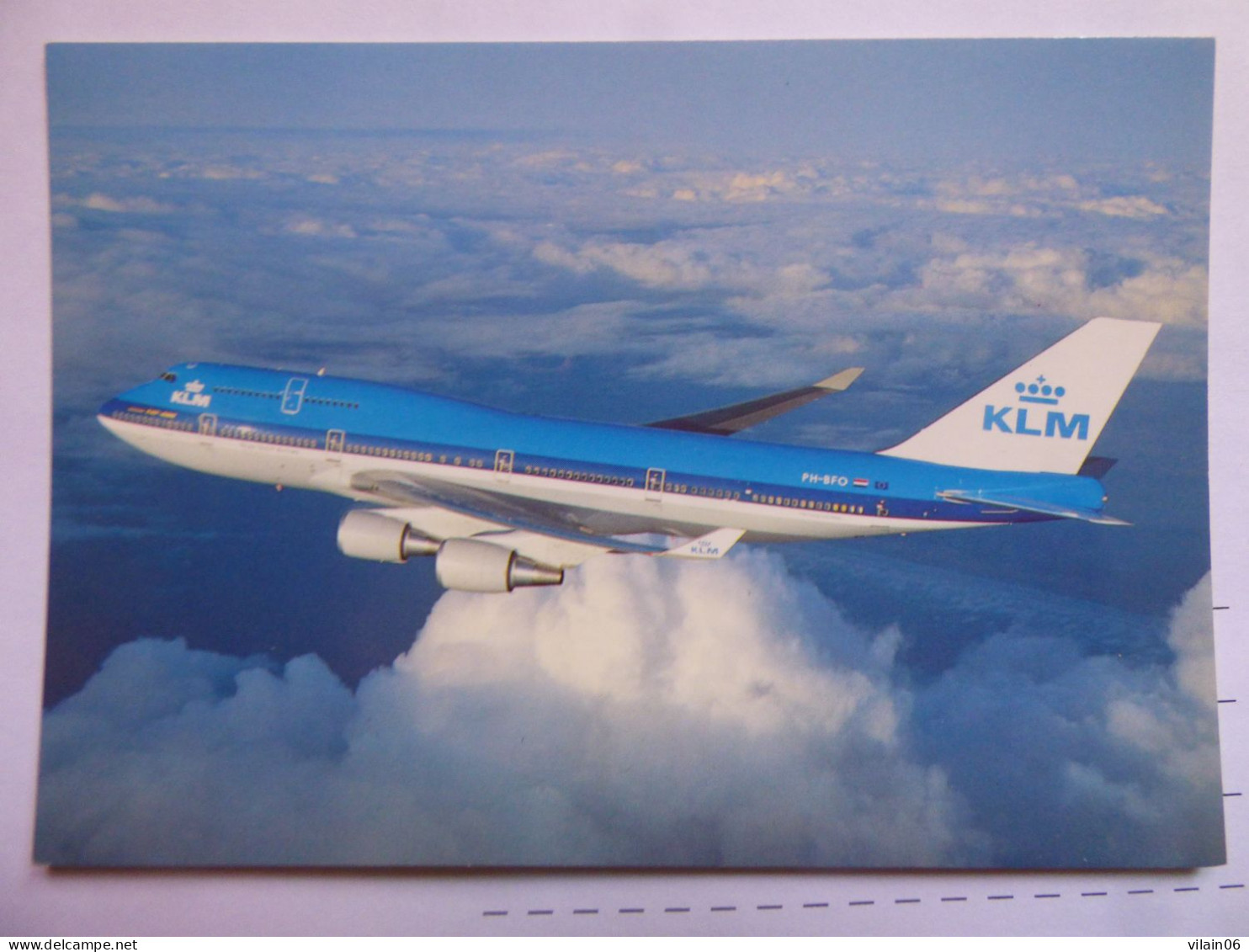 KLM B 747     /   AIRLINE ISSUE / CARTE COMPAGNIE - 1946-....: Ere Moderne