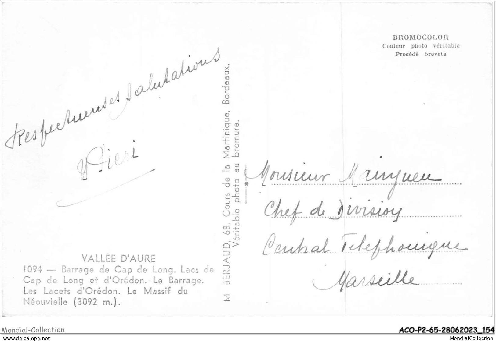 ACOP2-65-0165 - VALLEE D'AURE - Souvenir De Cap De Long - Vielle Aure