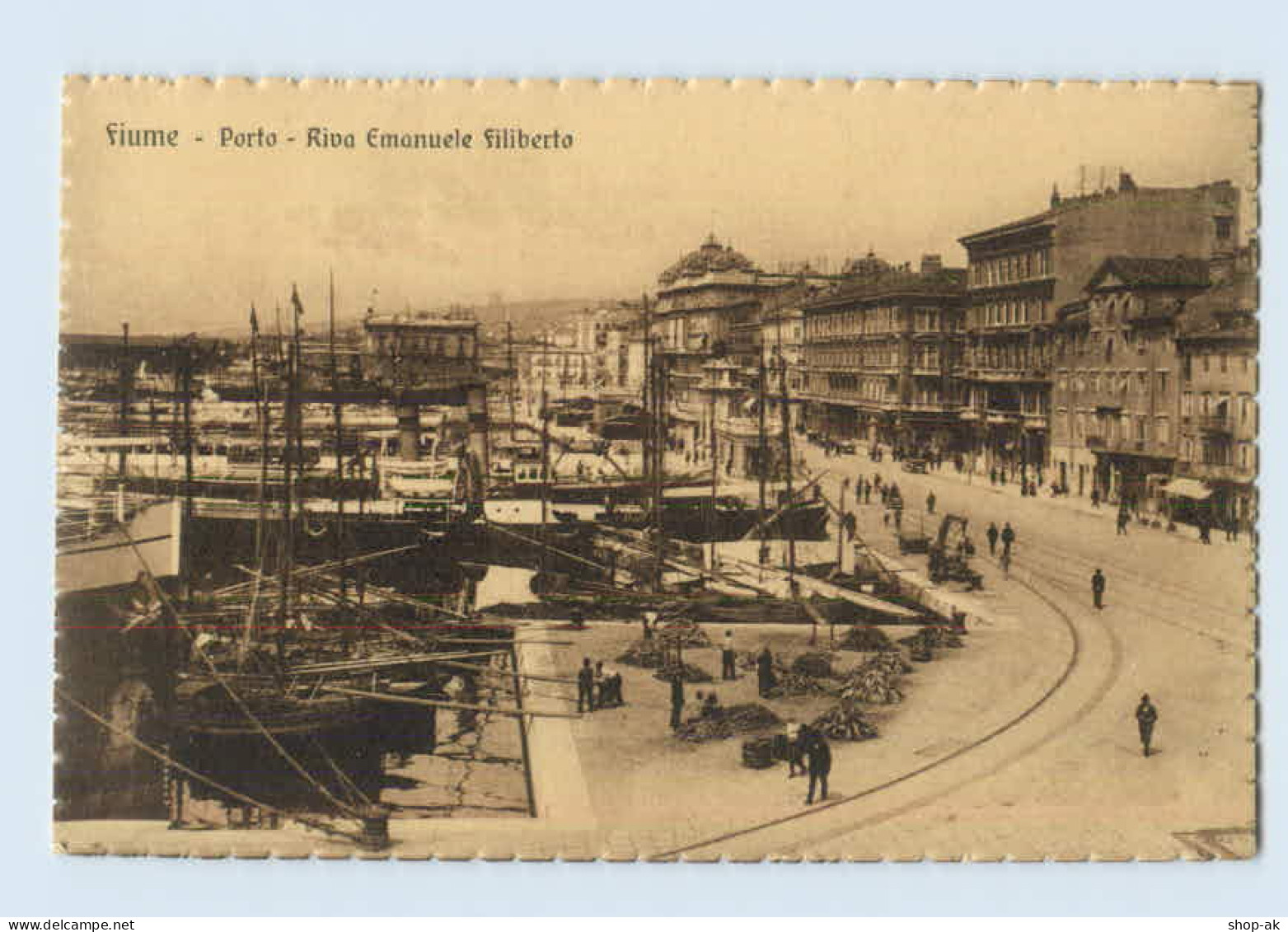 P4H79/ Fiume Porto Hafen  Kroatien AK Ca.1920 - Croacia