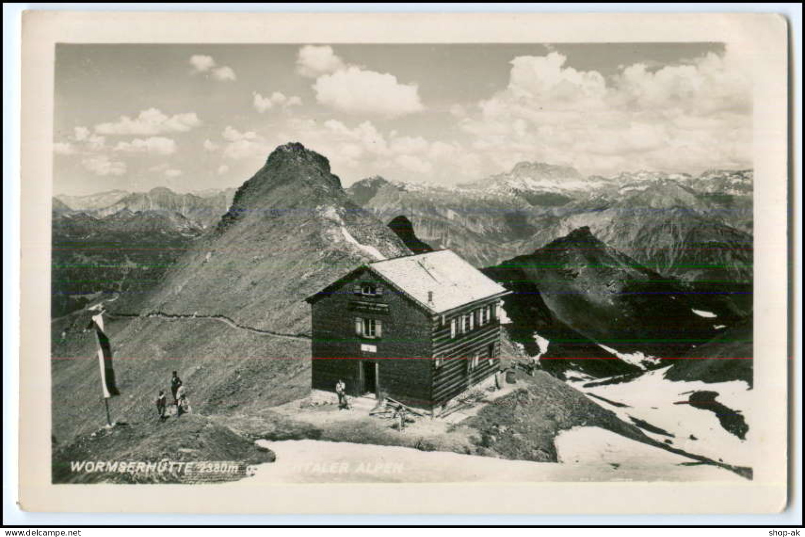 N5601/  Berghütte Wormserhütte Vorarlberg Foto AK - Autres & Non Classés