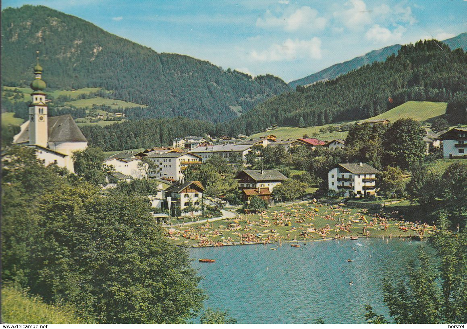 Austria - 6235 Reith Im Alpbachtal - Kirche Mit Reithersee - Badestelle - Brixlegg