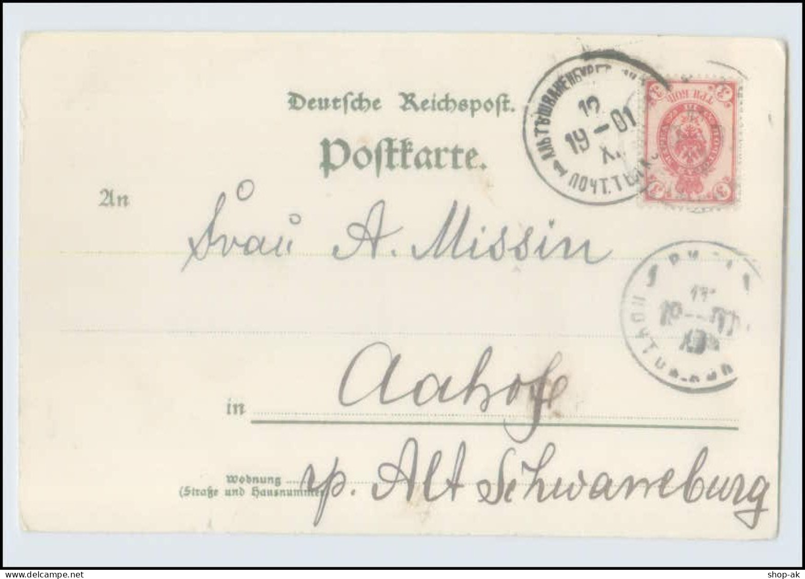 W7W18/ Karlsruher Künstlerbund Litho AK  Saalburg B. Homburg 1901 - Mailick, Alfred