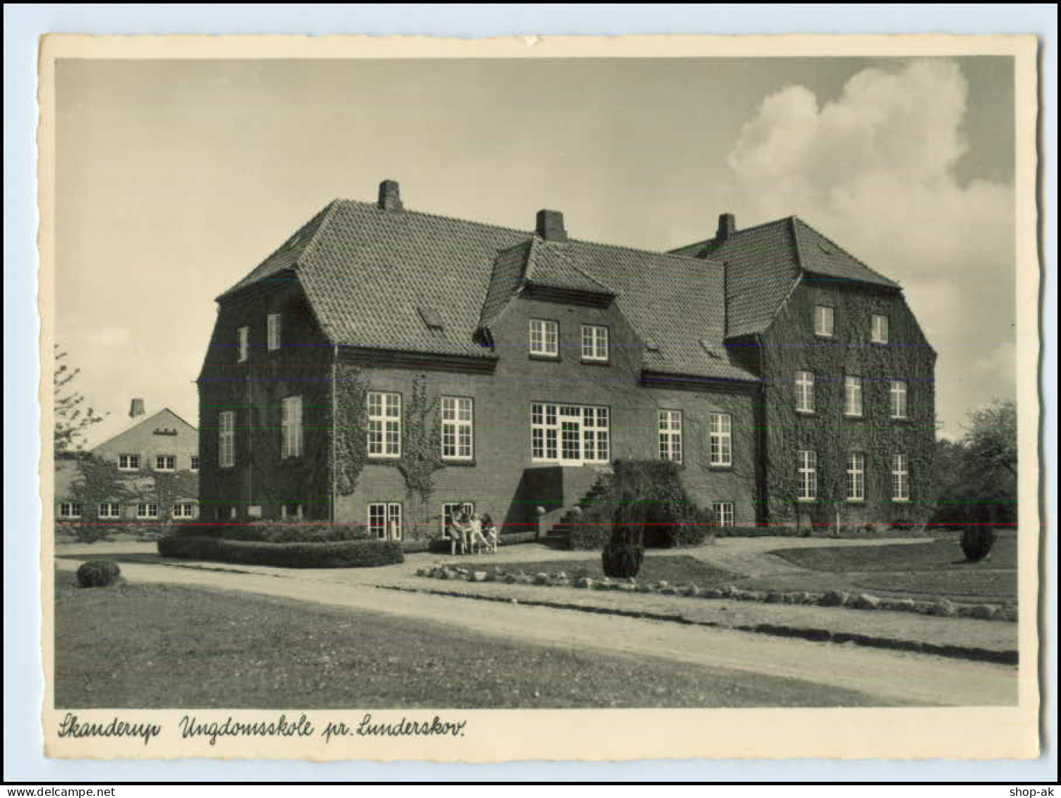 W8X89/ Skanderup  Ungdomsskole Pr. Lunderskov Dänemark Foto AK Ca.1950 - Denmark