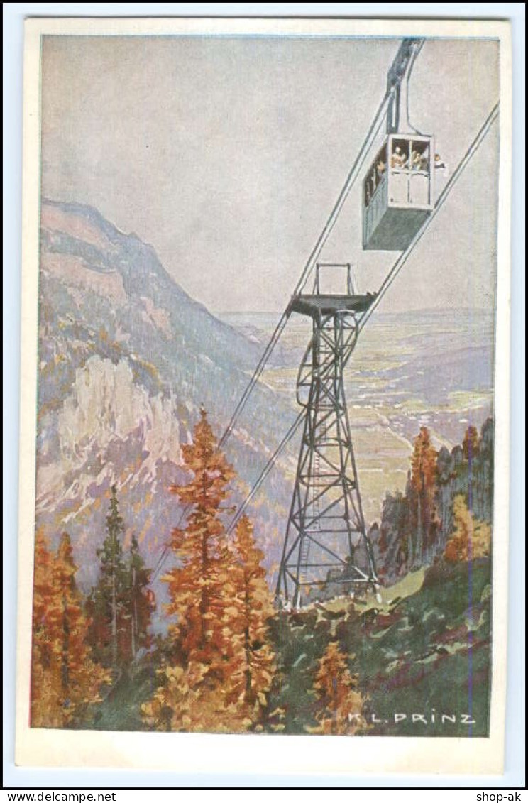 N4274/ Raxbahn Österreich Austria Seilbahn Turmstütze Künstler AK Prinz Ca.1900 - Autres & Non Classés