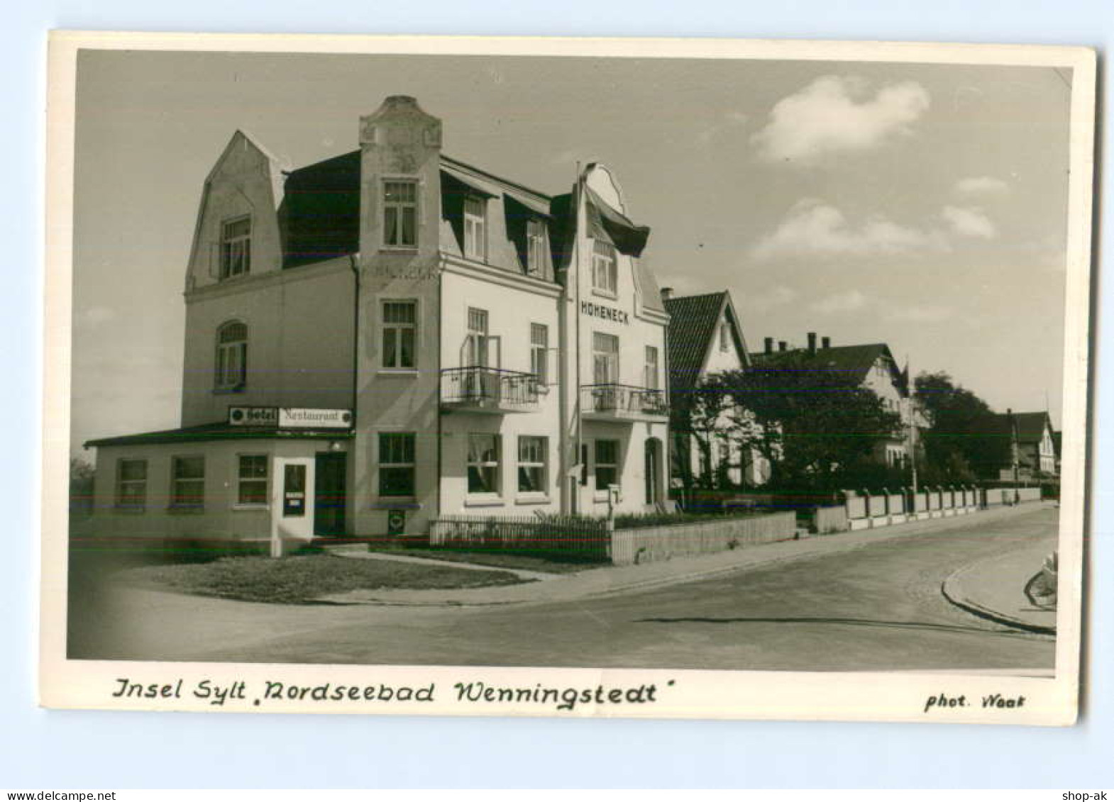 T5045/ Wenningstedt Sylt  Haus Hoheneck Foto AK Ca.1950 - Sylt