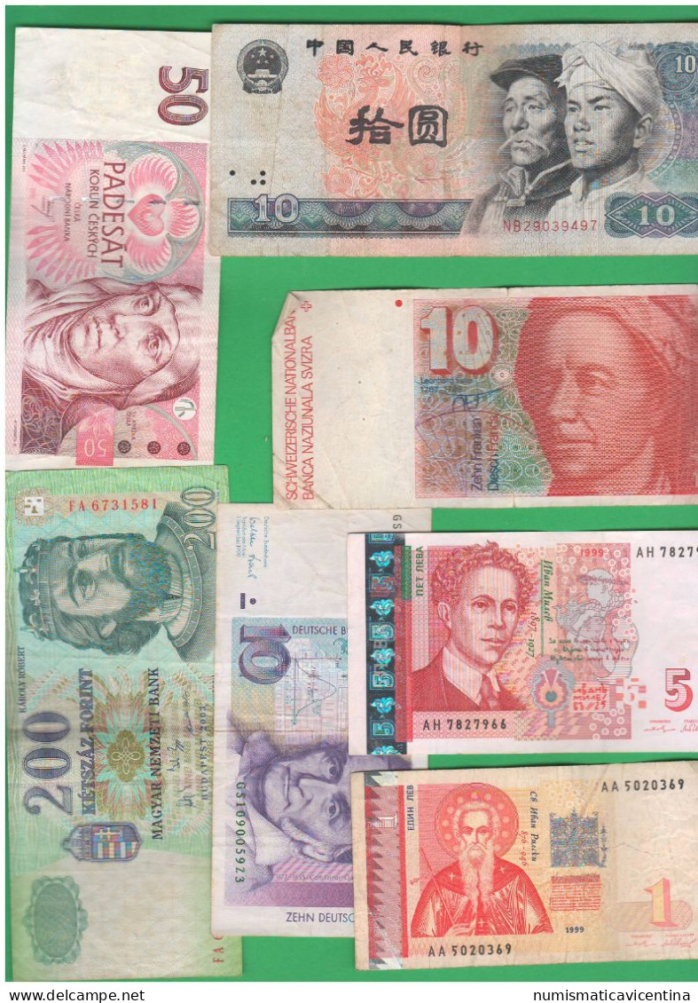 Mix 7 Different Notes Lotto 7 Banconote Miste Mix 7 Billettes - Andere - Europa