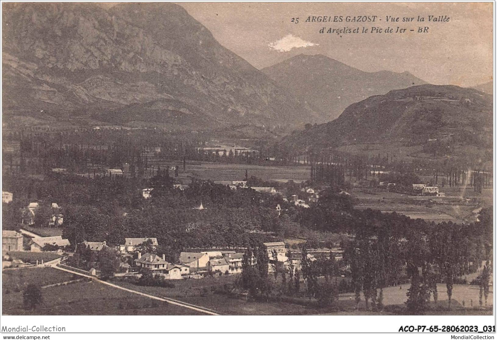 ACOP7-65-0629 - ARGELES-GAZOST - Vue Sur La Vallée D'argèles Et Le Pic De Jer - Argeles Gazost