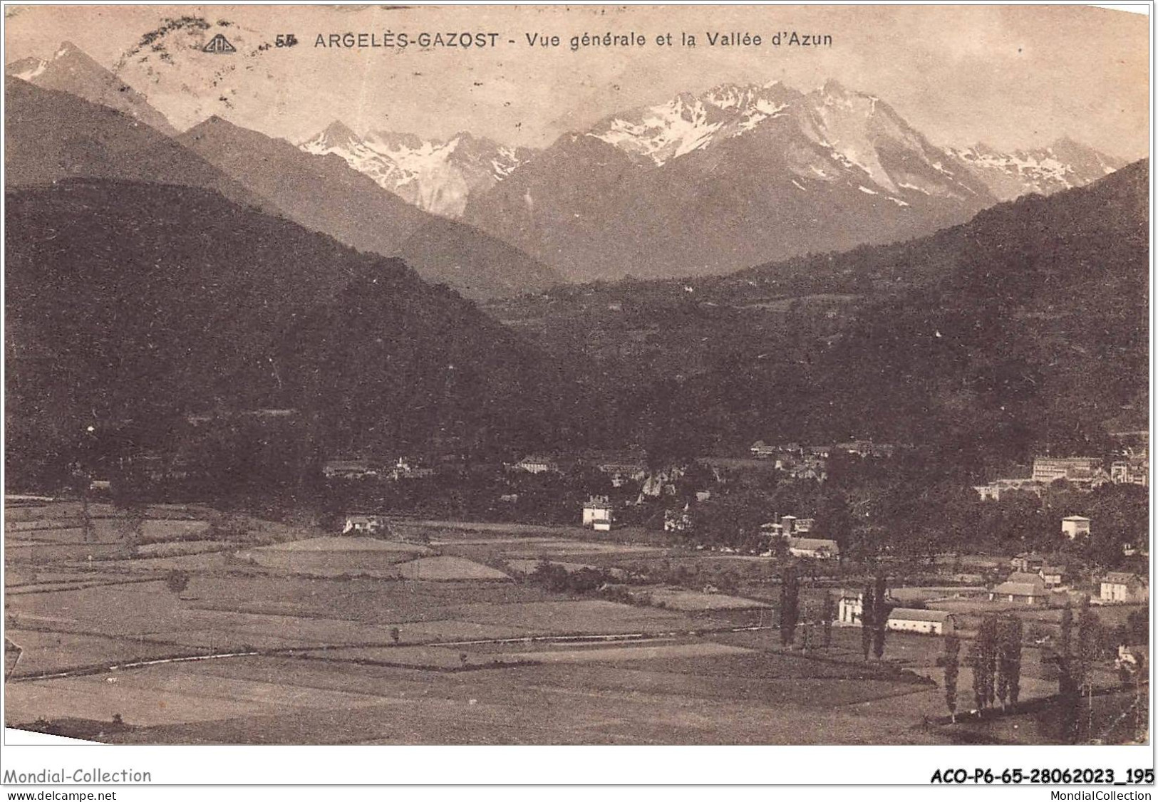 ACOP6-65-0608 - ARGELES-GAZOST - Vue Générale Et La Vallée D'azun - Argeles Gazost