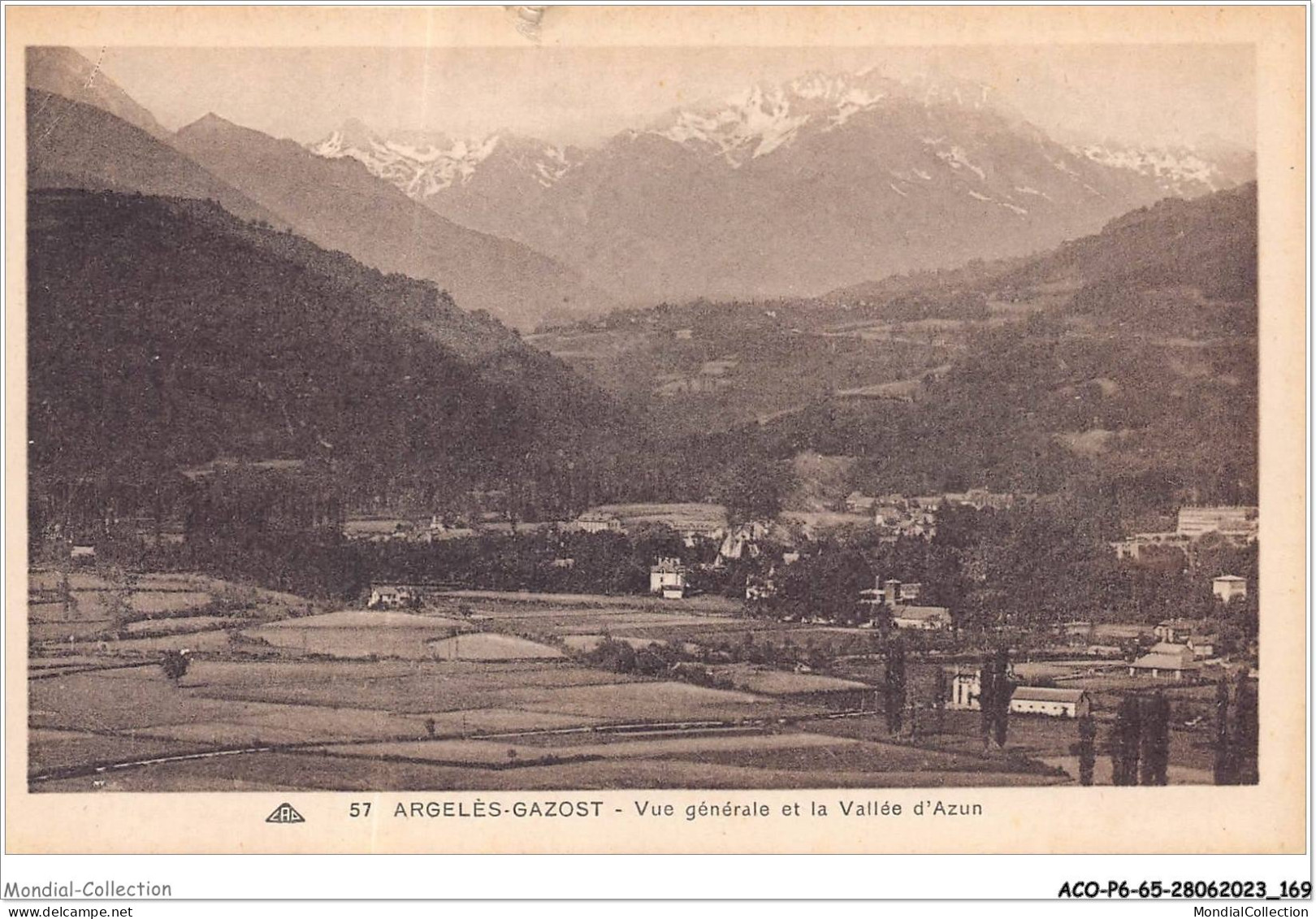 ACOP6-65-0595 - ARGELES-GAZOST - Vue Générale Et La Vallée D'azun - Argeles Gazost