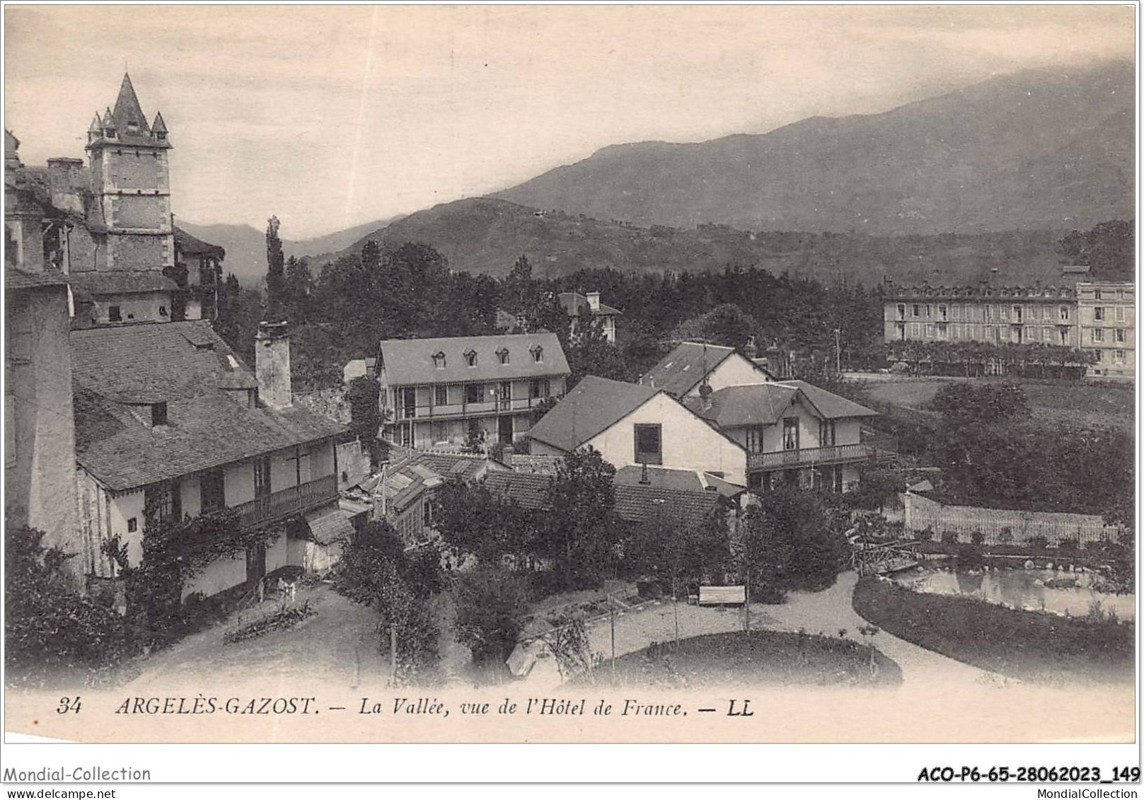 ACOP6-65-0585 - ARGELES-GAZOST - La Vallée - Vue De L'hôtel De France - Argeles Gazost