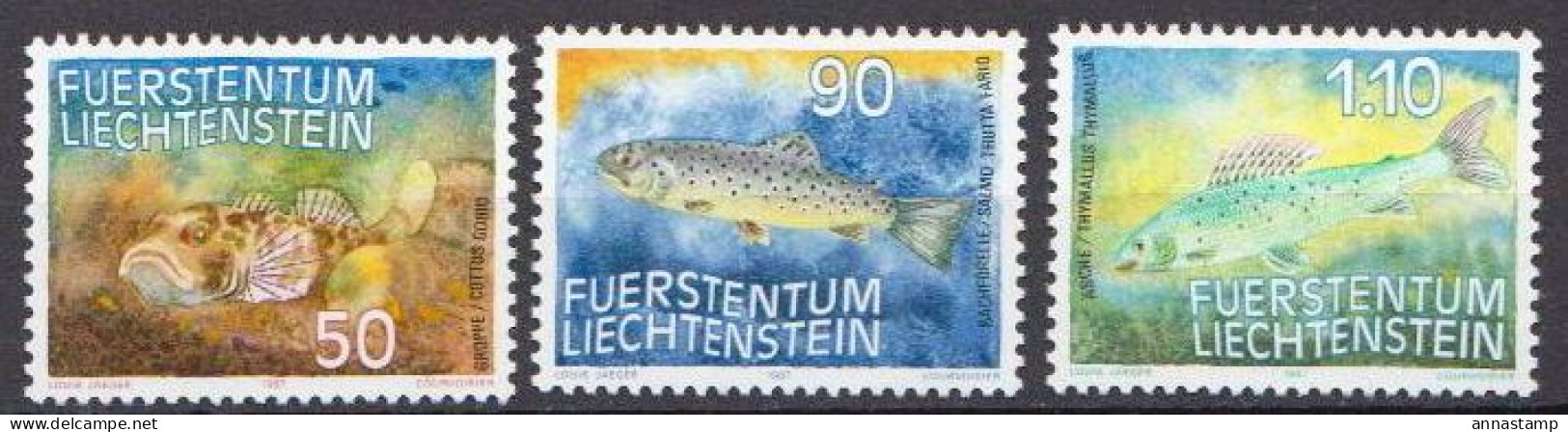 Liechtenstein MNH Set - Poissons