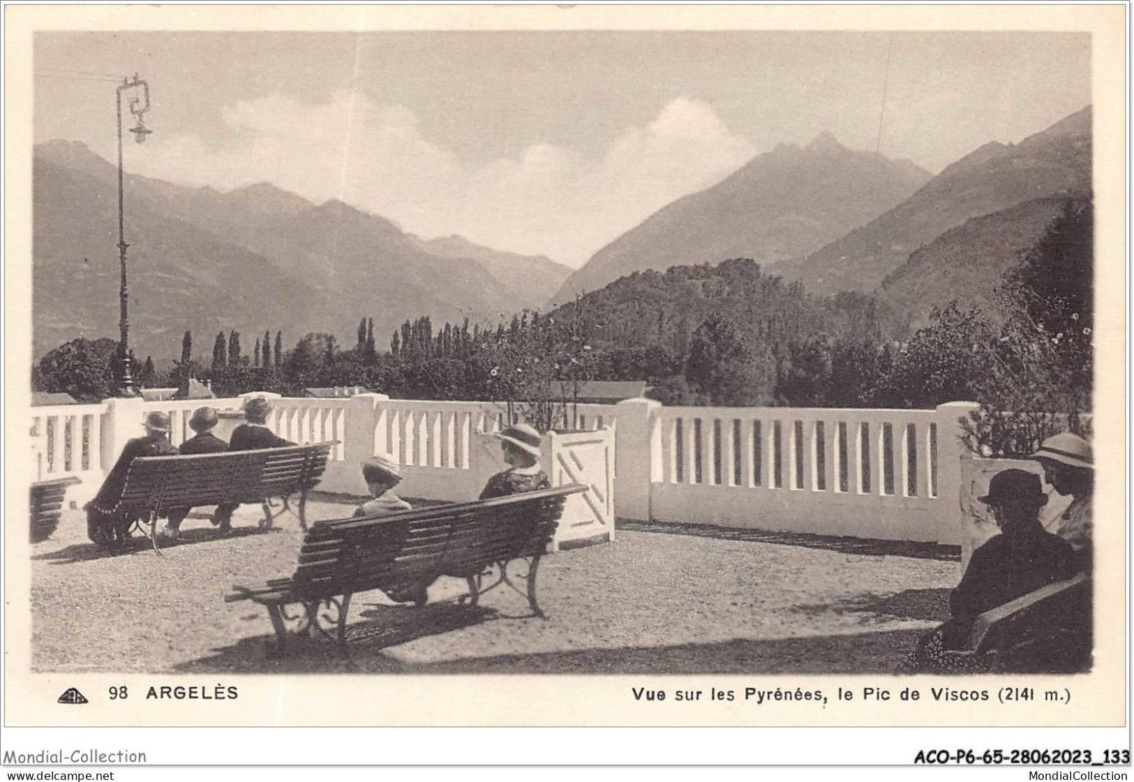 ACOP6-65-0577 - ARGELES-GAZOST - Vue Sur Les Pyrénées - Le Pic De Viscos - Argeles Gazost