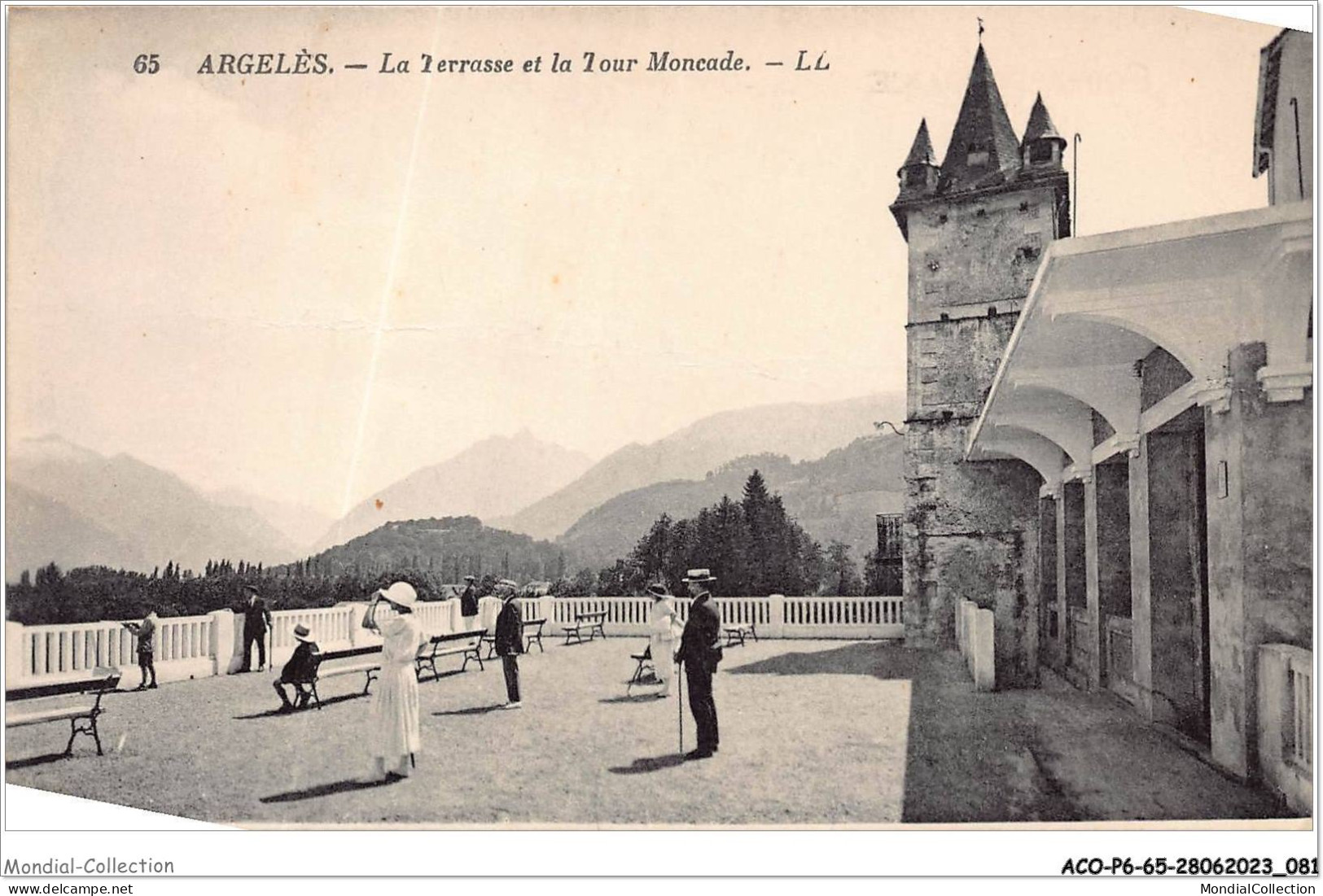 ACOP6-65-0551 - ARGELES-GAZOST - La Terrasse Et La Tour Moncade - Argeles Gazost