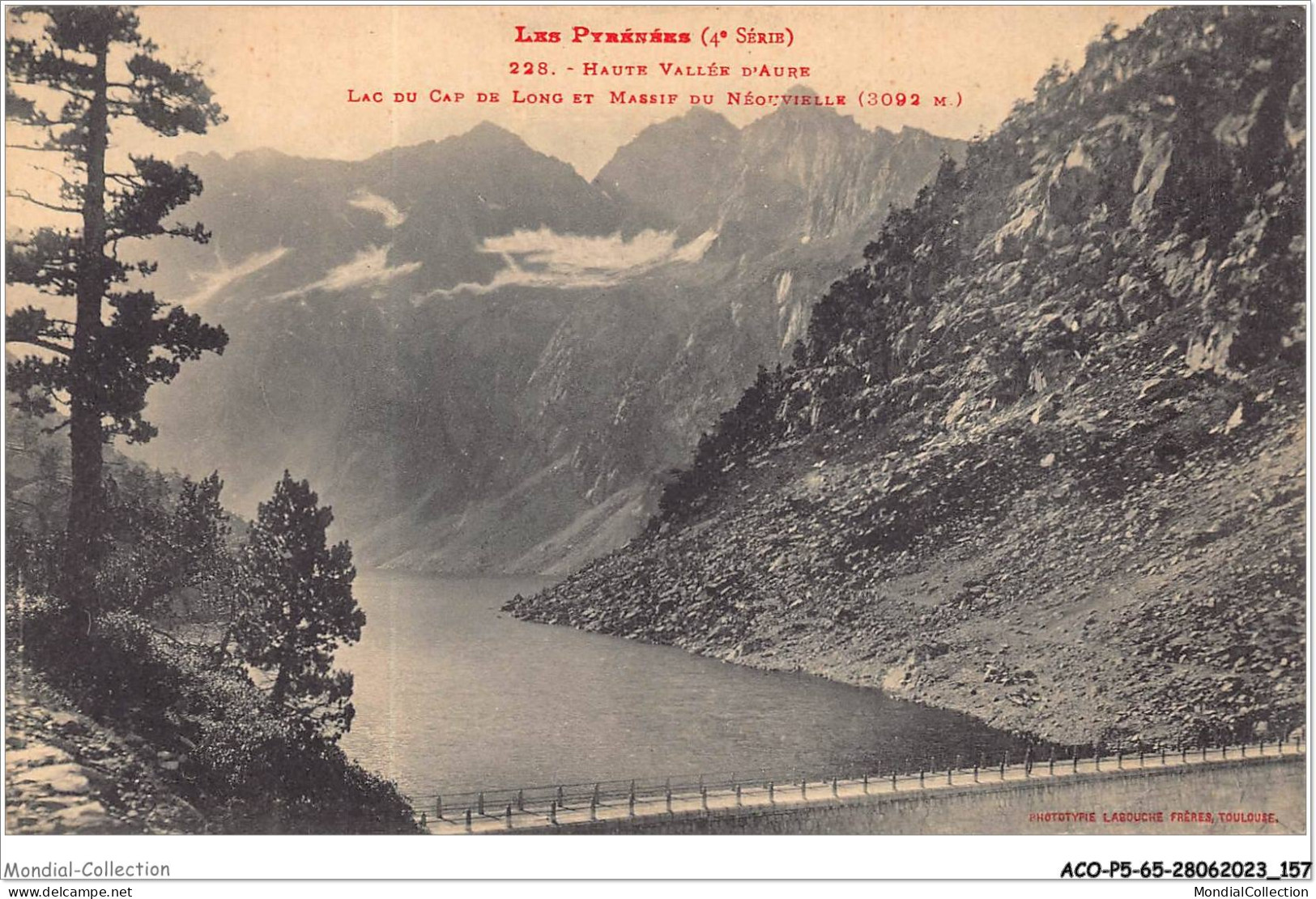 ACOP5-65-0486 - VALLEE D'AURE - Lac Du Cap De Long Et Massif Du Néouvielle  - Vielle Aure