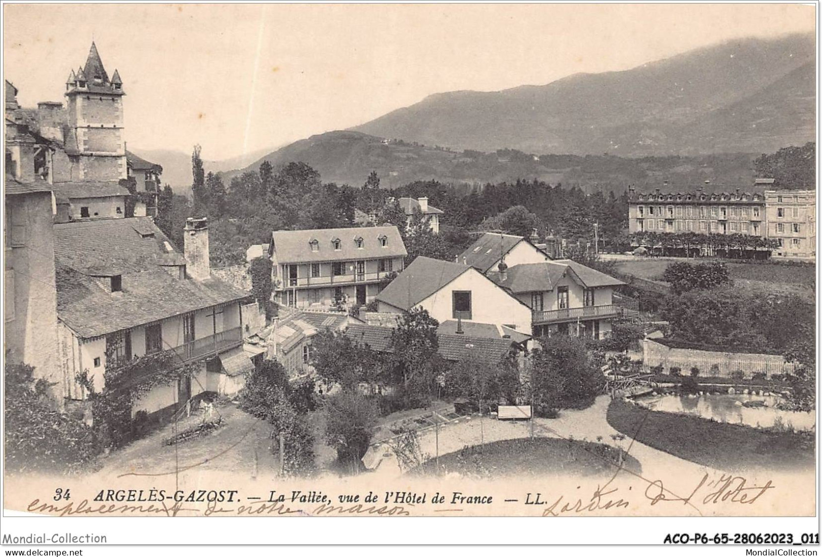 ACOP6-65-0516 - ARGELES-GAZOST - La Vallée  Vue De L'hôtel De France - Argeles Gazost